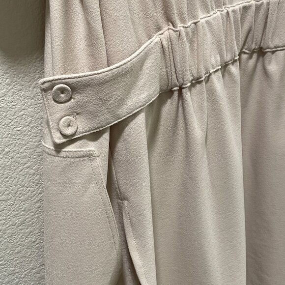 LYSSE "Ilaria" Short Sleeve Tunic Blazer Open Front Short Sleeve, Cream - L - Picture 8 of 15